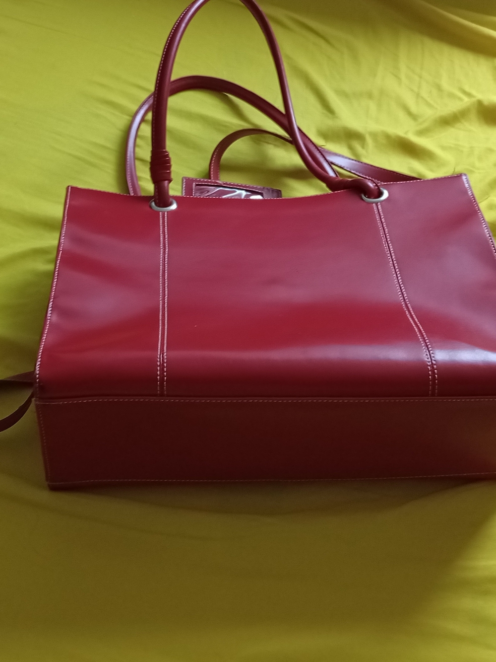 Black Rivet Brand genuine Leather Tote Bag